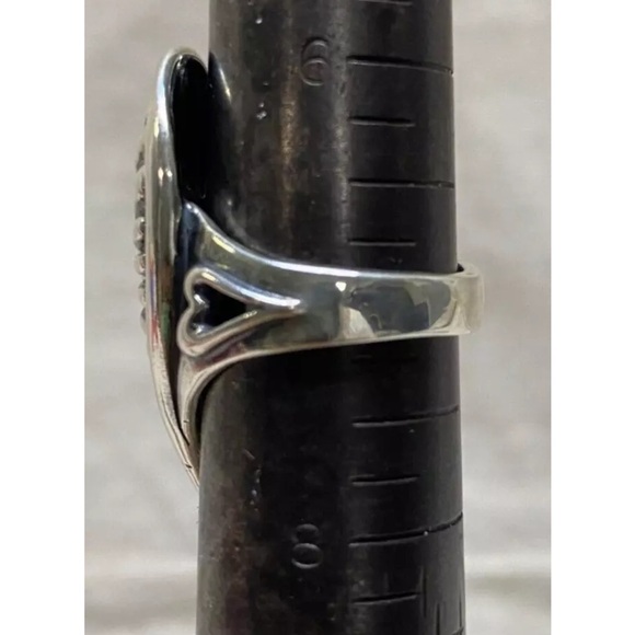 Carolyn Pollack sterling silver Heart shaped ring Size 7 - Picture 8 of 8